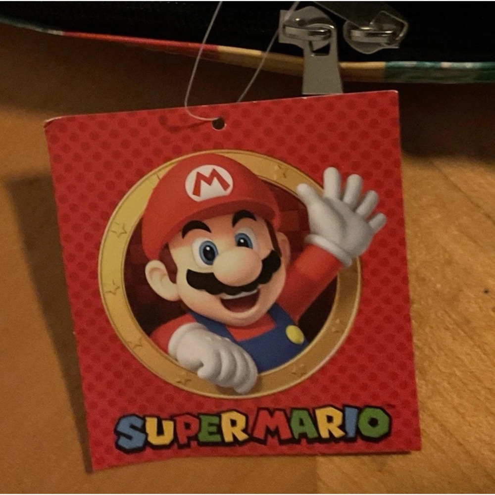 Super Mario Bros Backpack 4pcs Lunch Bag Lanyard Gadget Case Luigi Mario Set 17" - Picture 6 of 13